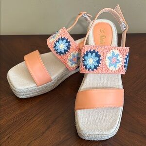 SHEIN VCAY Women's Platform Wedge Heel Sandals